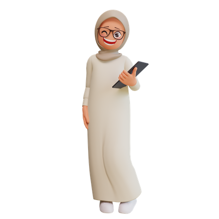 Muslimische Frau  3D Illustration