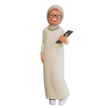 Muslimische Frau  3D Illustration