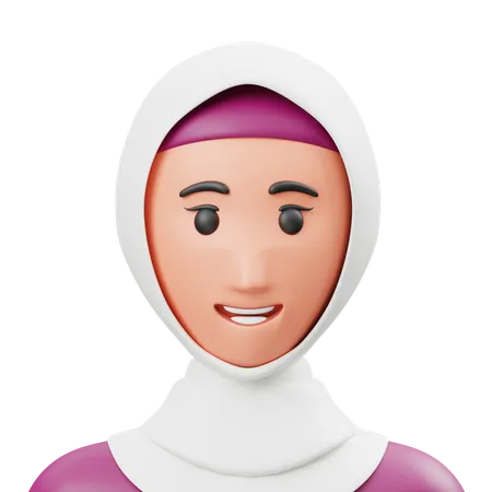 Muslimische Frau  3D Icon