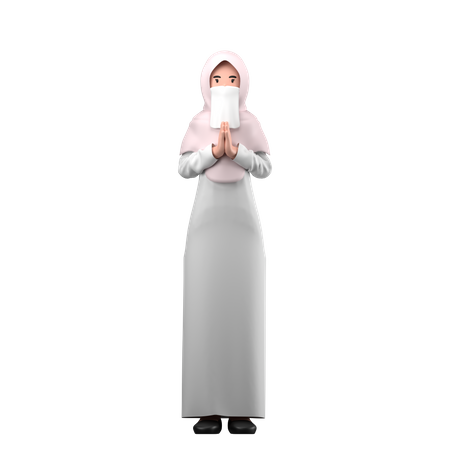 Muslimische Frau  3D Illustration