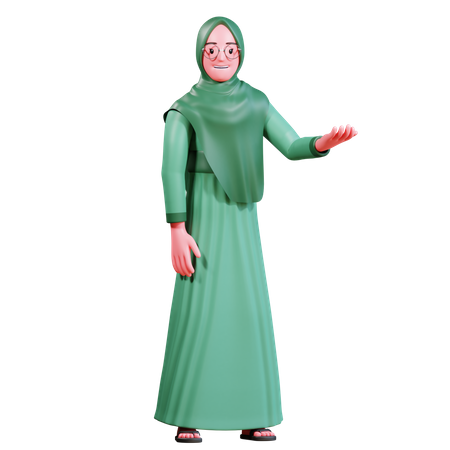 Muslimische Frau  3D Illustration