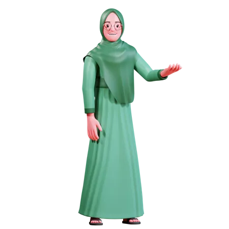 Muslimische Frau  3D Illustration