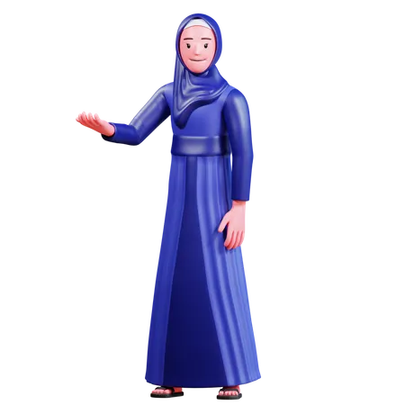 Muslimische Frau  3D Illustration