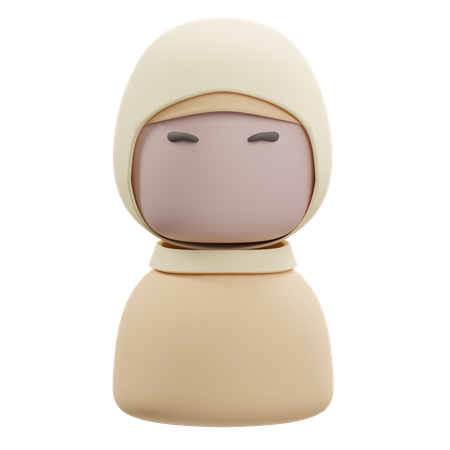 Muslimische Frau  3D Icon