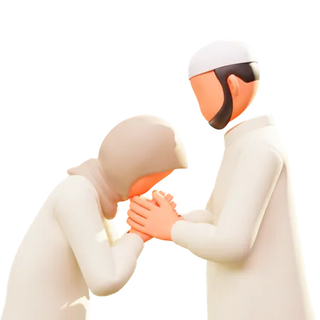 Muslimische Grüße zum Ramadan  3D Illustration