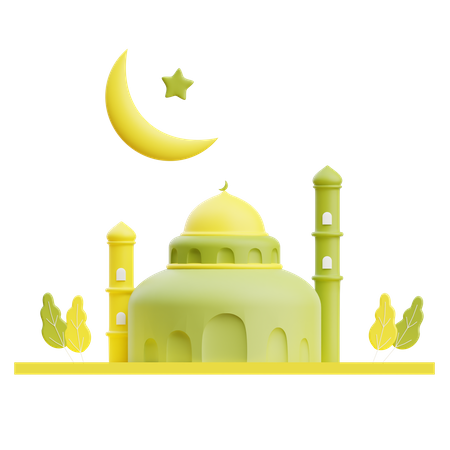 Muslimische Moschee  3D Illustration