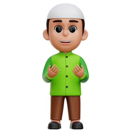 Muslimischer Junge  3D Icon