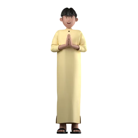 Muslimischer Junge  3D Icon