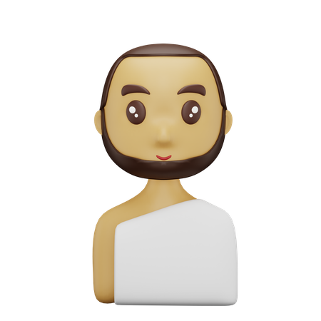 Muslimischer Junge im Ihram  3D Icon