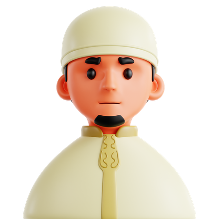 Muslimischer Mann  3D Icon