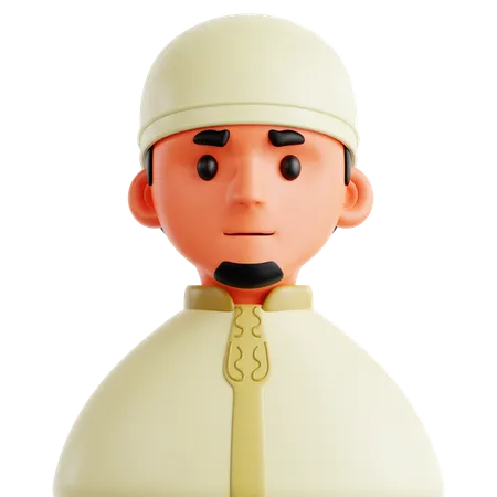 Muslimischer Mann  3D Icon