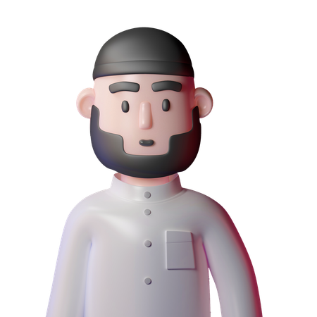 Muslimischer Mann  3D Icon