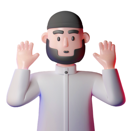 Muslimischer Mann  3D Icon