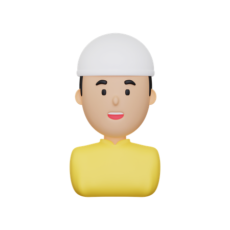 Muslimischer Mann  3D Illustration