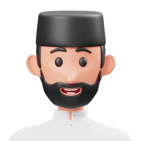 Muslimischer Mann  3D Icon