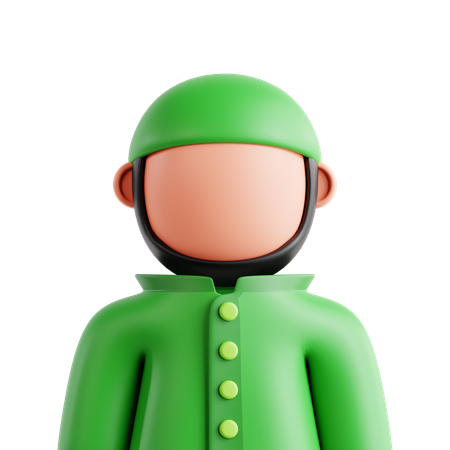 Muslimischer Mann  3D Icon