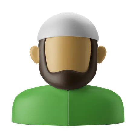 Muslimischer Mann  3D Icon