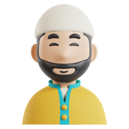 Muslimischer Mann  3D Icon