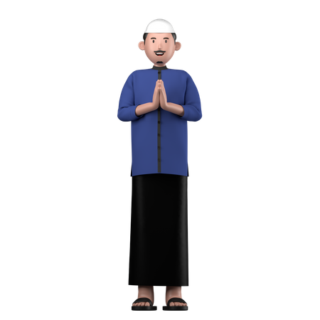 Muslimischer Mann  3D Icon