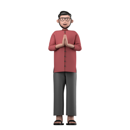 Muslimischer Mann  3D Icon