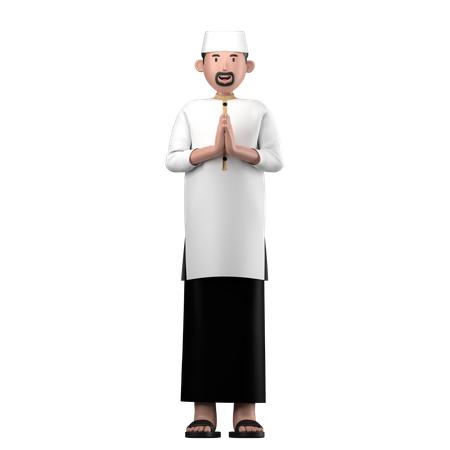 Muslimischer Mann  3D Icon