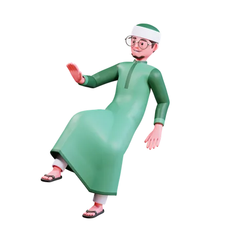 Muslimischer Mann  3D Illustration