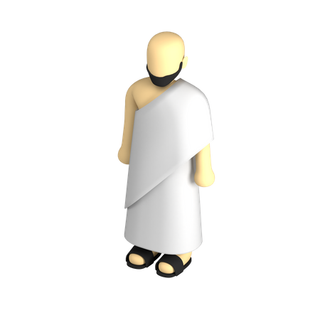 Muslimischer Mann  3D Illustration