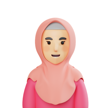 Muslimisches Mädchen  3D Icon