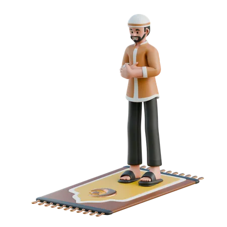 Muslims are praying  3D Icon