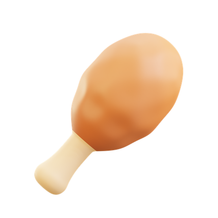 Muslo de pollo  3D Icon