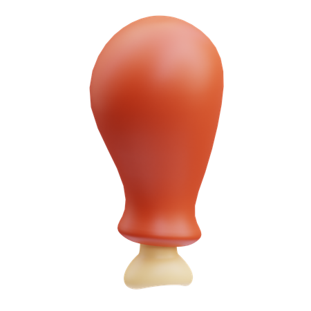 Muslo de pollo  3D Icon