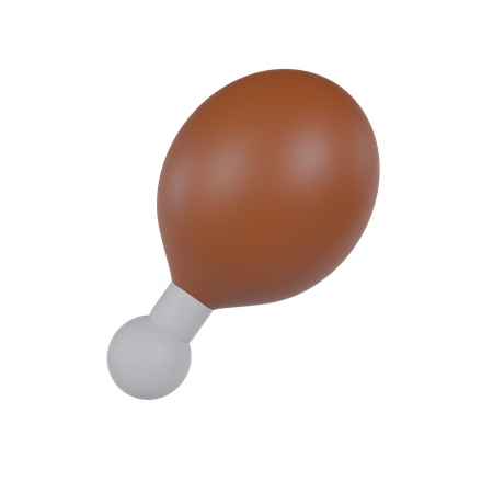 Muslo de pollo  3D Icon