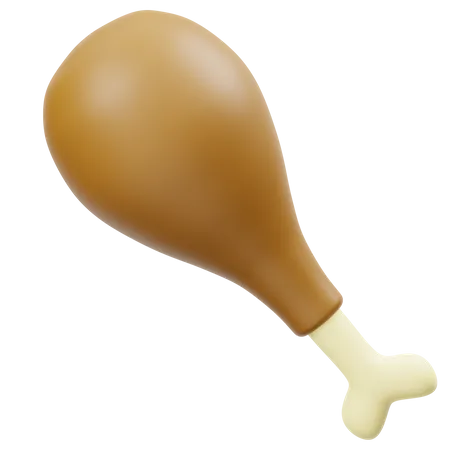 Muslos de pollo  3D Icon