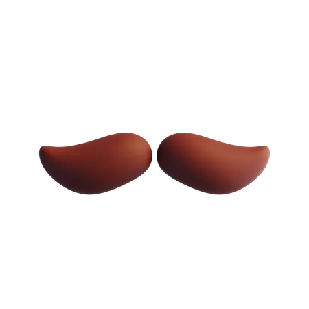 Mustache  3D Icon
