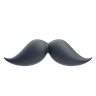 3d mustache emoji
