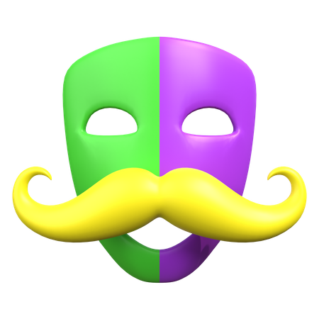 Mustache Mask  3D Icon