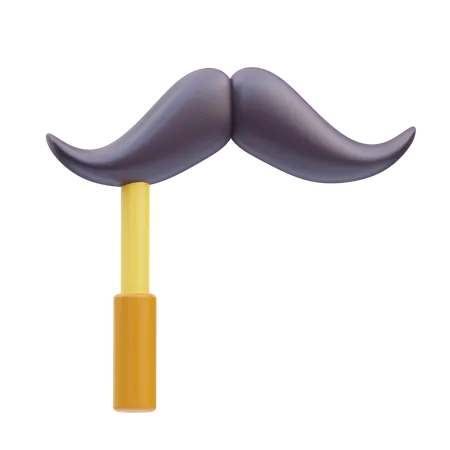 Mustache Stick  3D Icon