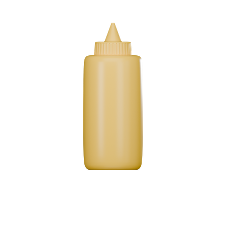 Mustard Bottle  3D Icon