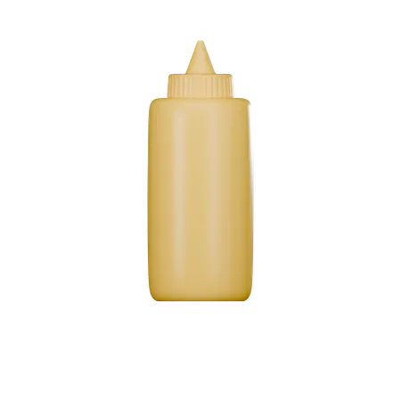 Mustard Bottle  3D Icon