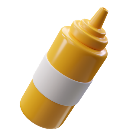 Mustard Bottle  3D Icon