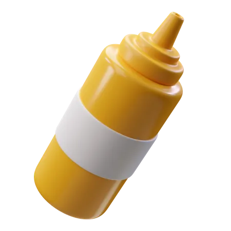 Mustard Bottle  3D Icon