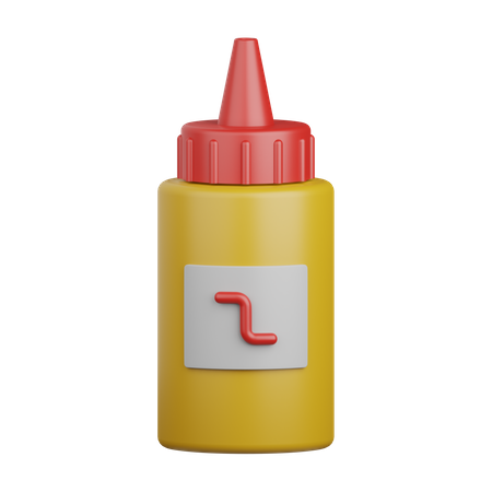 Mustard Sauce  3D Icon