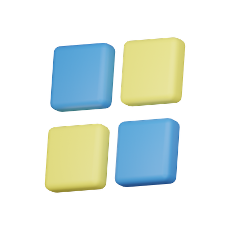 Muster Quadrat  3D Icon