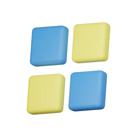 Muster Quadrat  3D Icon