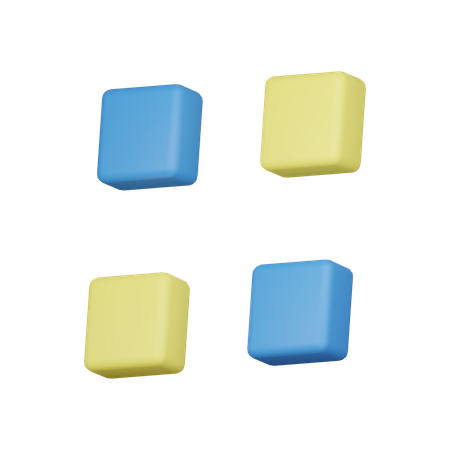 Muster Quadrat  3D Icon