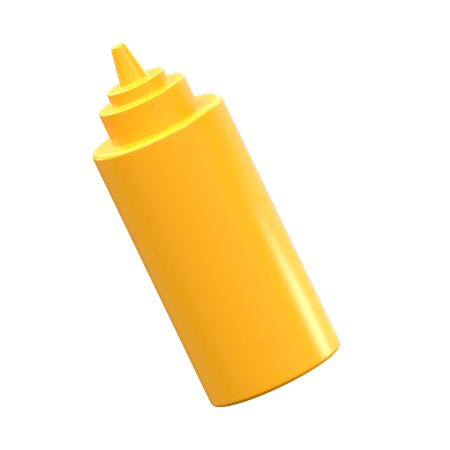 Mustred Sauce bottle  3D Icon