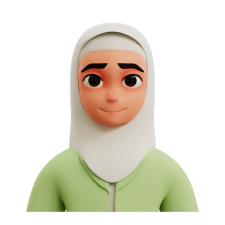 Avatar de femme d'affaires musulmane  3D Icon