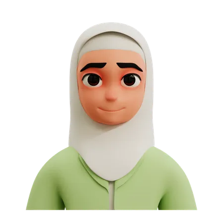 Avatar de femme d'affaires musulmane  3D Icon