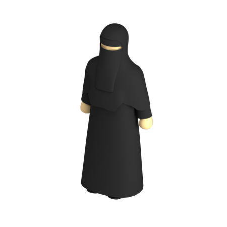 Niqab musulman  3D Illustration