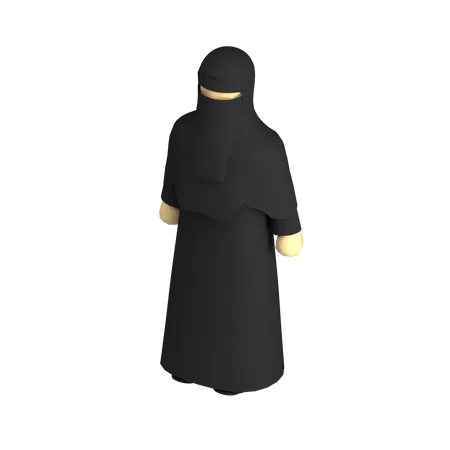 Niqab musulman  3D Illustration